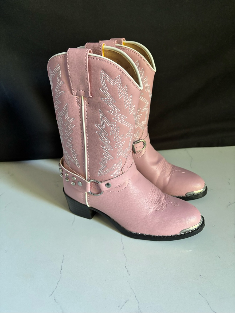 EUC Durango Pink Kids' Rhinestone Western Cowboy Boots